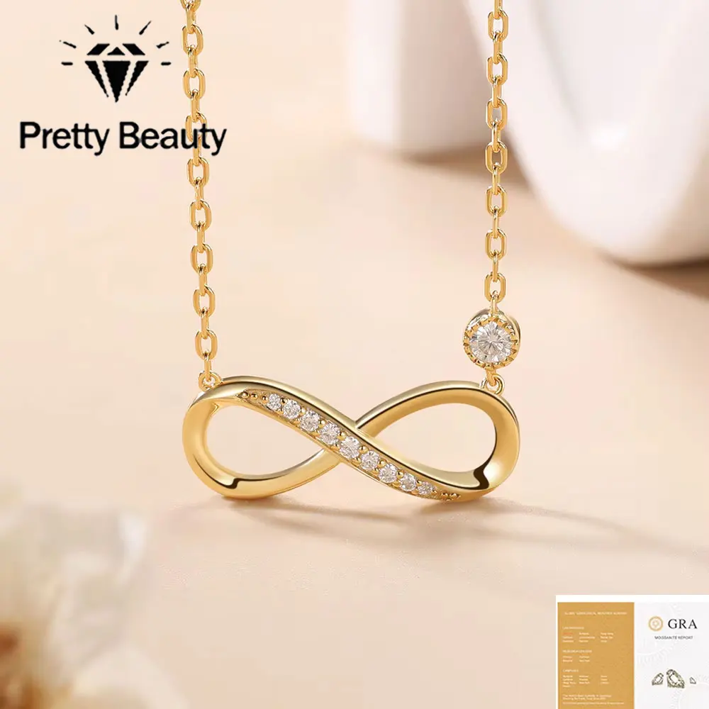 Pretty Beauty 925 Silver Moissanite Infinity Necklace for Women Figure 8 Pendant Clavicle Chain Hypoallergenic Fine Jewelry Gift
Pretty Beauty 925 Silver Moissanite Infinity Necklace for Women Figure 8 Pendant Clavicle Chain Hypoallergenic Fine Jewelry Gift