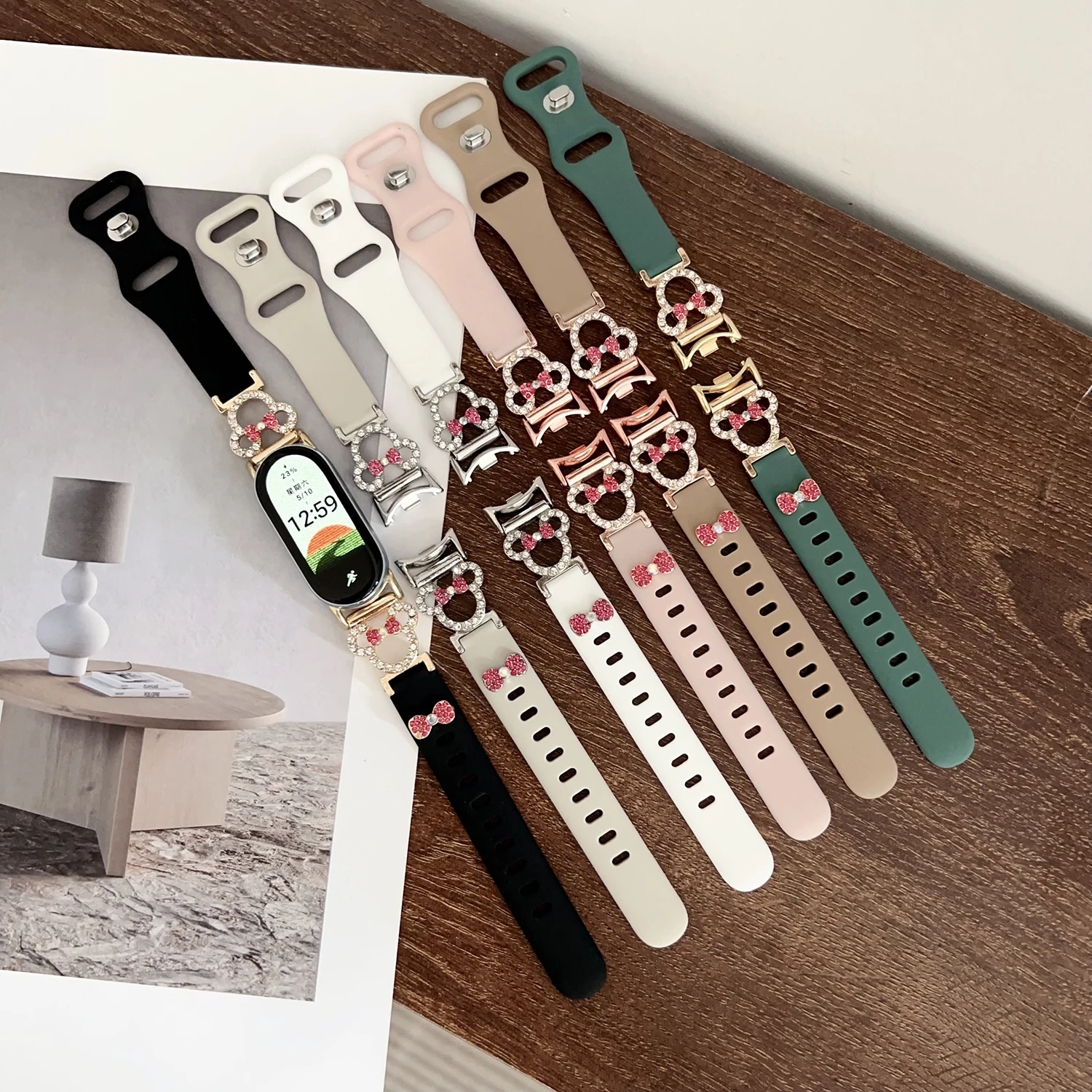 Full Diamond Bow Splicing Strap for Xiaomi Band 8/9 Pro Cute Lightweight Strap for Redmi Watch Watch 4/5 Strap
Full Diamond Bow Splicing Strap for Xiaomi Band 8/9 Pro Cute Lightweight Strap for Redmi Watch Watch 4/5 Strap