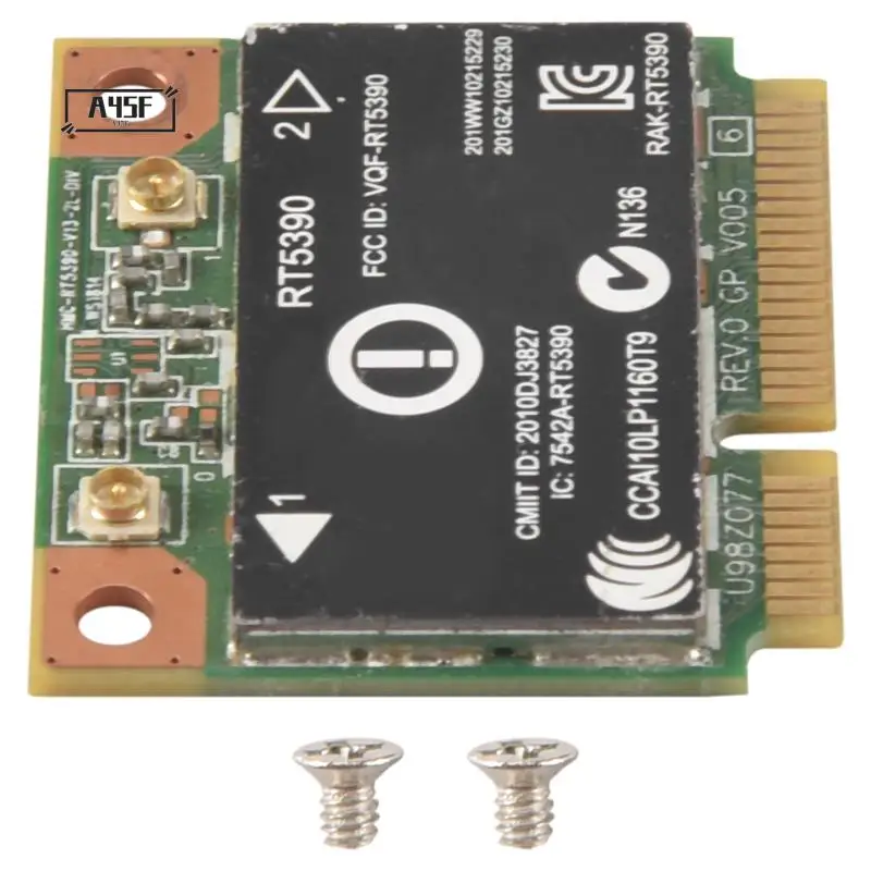 A45F-RT5390 Half Mini PCI‑E Interface 802.11B/G/N Wireless Network Card Wifi Adapter Only For HP Computer
A45F-RT5390 Half Mini PCI‑E Interface 802.11B/G/N Wireless Network Card Wifi Adapter Only For HP Computer
