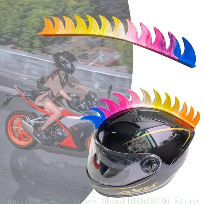 Motorcycle Helmets Punk Cockscomb Sticker Mototbike Helmets Fashion Stickers Helmets Accessories Easy Installation
Motorcycle Helmets Punk Cockscomb Sticker Mototbike Helmets Fashion Stickers Helmets Accessories Easy Installation