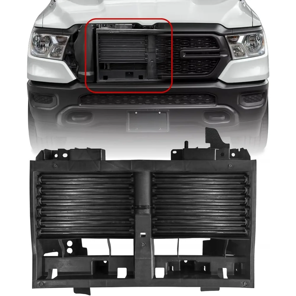 Front Radiator Shutter Assembly W/o Actuator 68405073AD Compatible for 2019-2022 Ram 1500 New
Front Radiator Shutter Assembly W/o Actuator 68405073AD Compatible for 2019-2022 Ram 1500 New