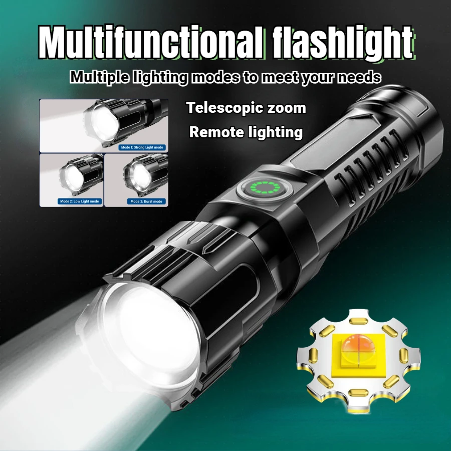 FLSTAR FIRE 1/2/3/5PCS Super Bright LED Flashlight Outdoor Camping USB charging Zoom Lamp Night Fishing Portable Emergency Torch
FLSTAR FIRE 1/2/3/5PCS Super Bright LED Flashlight Outdoor Camping USB charging Zoom Lamp Night Fishing Portable Emergency Torch