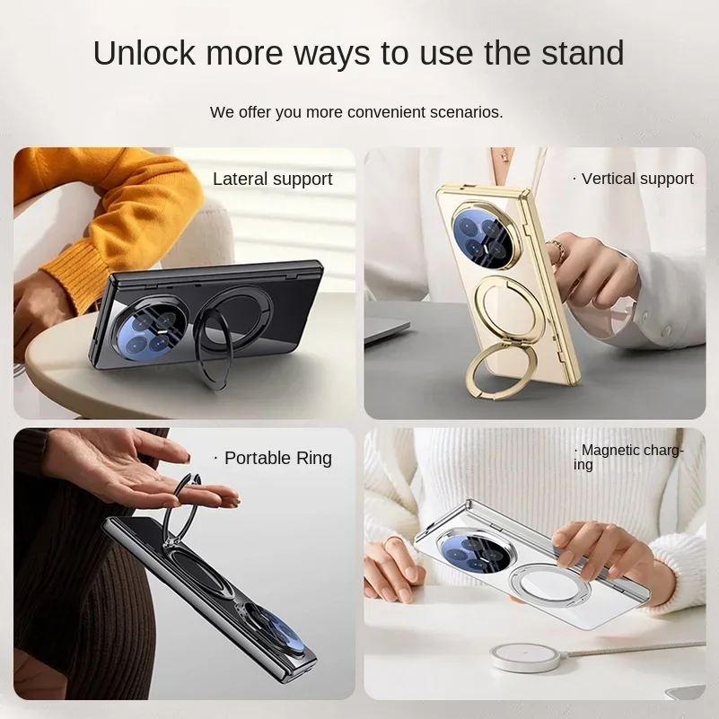 Magnetic Ring Holder with Tempered Glass Film Full Case Metal Ring Stand for Honor Magic V6 V5 Spring Hinge Protection Cover
Magnetic Ring Holder with Tempered Glass Film Full Case Metal Ring Stand for Honor Magic V6 V5 Spring Hinge Protection Cover