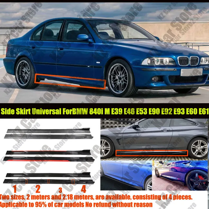 FOR BMW 840i M E39 E46 E53 E90 E92 E93 E60 E61 2M Car Side Skirt Extension Plate Lip Separator Bumper 2.18M Racing Side Spoiler
FOR BMW 840i M E39 E46 E53 E90 E92 E93 E60 E61 2M Car Side Skirt Extension Plate Lip Separator Bumper 2.18M Racing Side Spoiler