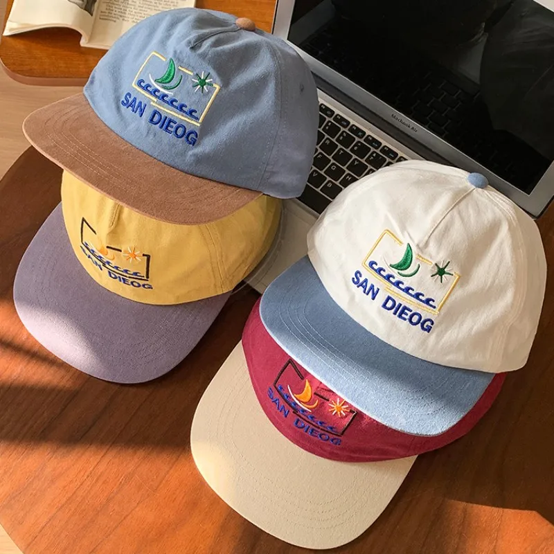 Color matching flat-brimmed cap female street trendy brand embroidered letters versatile hip-hop baseball cap male
Color matching flat-brimmed cap female street trendy brand embroidered letters versatile hip-hop baseball cap male