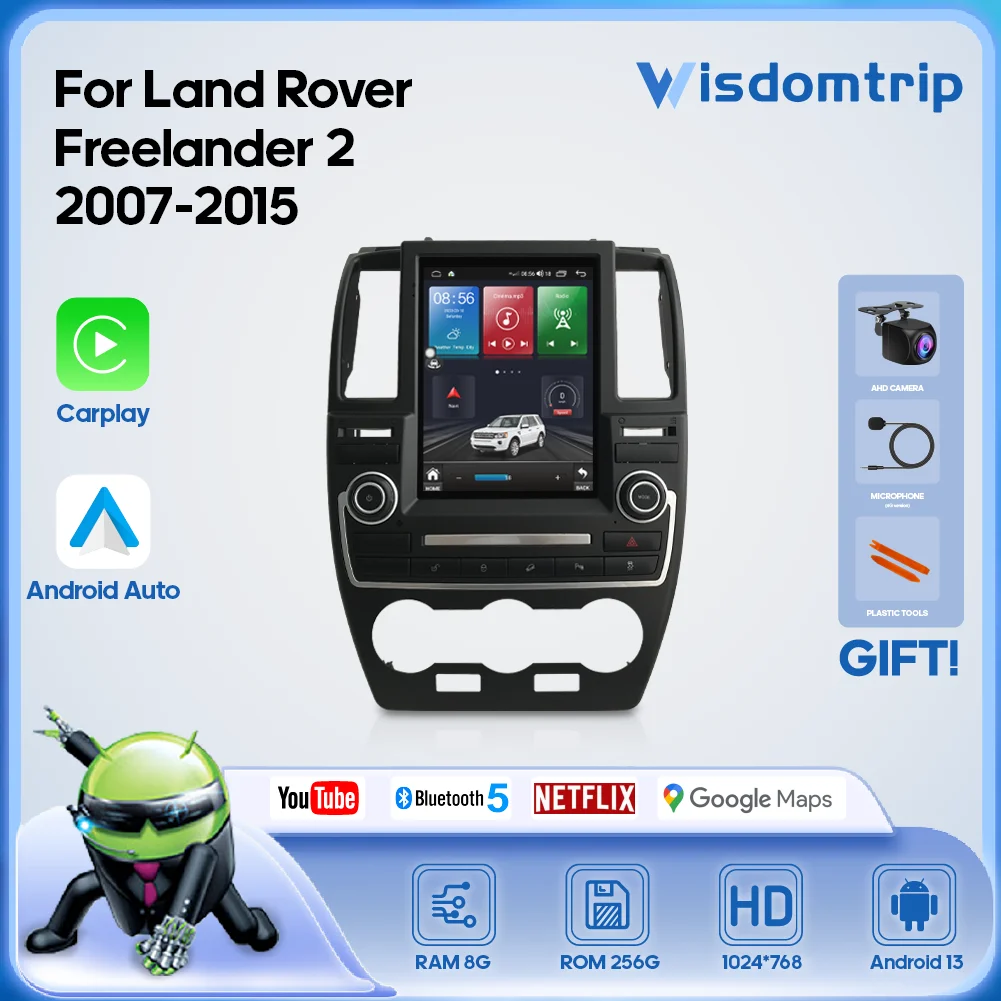 Для Land Rover Freelander 2 2007-2015 Автомобильный умный мультимедийный видеоплеер Радио GPS-навигация 4G WiFi Carplay + Авто Android13
Для Land Rover Freelander 2 2007-2015 Автомобильный умный мультимедийный видеоплеер Радио GPS-навигация 4G WiFi Carplay + Авто Android13