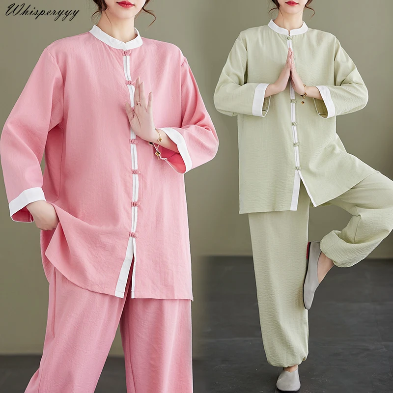 Tai Chi Suit Chinese Style Training Suit Two-piece Women Kung Fu Costume Traditional Vintage Set
Tai Chi Suit Chinese Style Training Suit Two-piece Women Kung Fu Costume Traditional Vintage Set