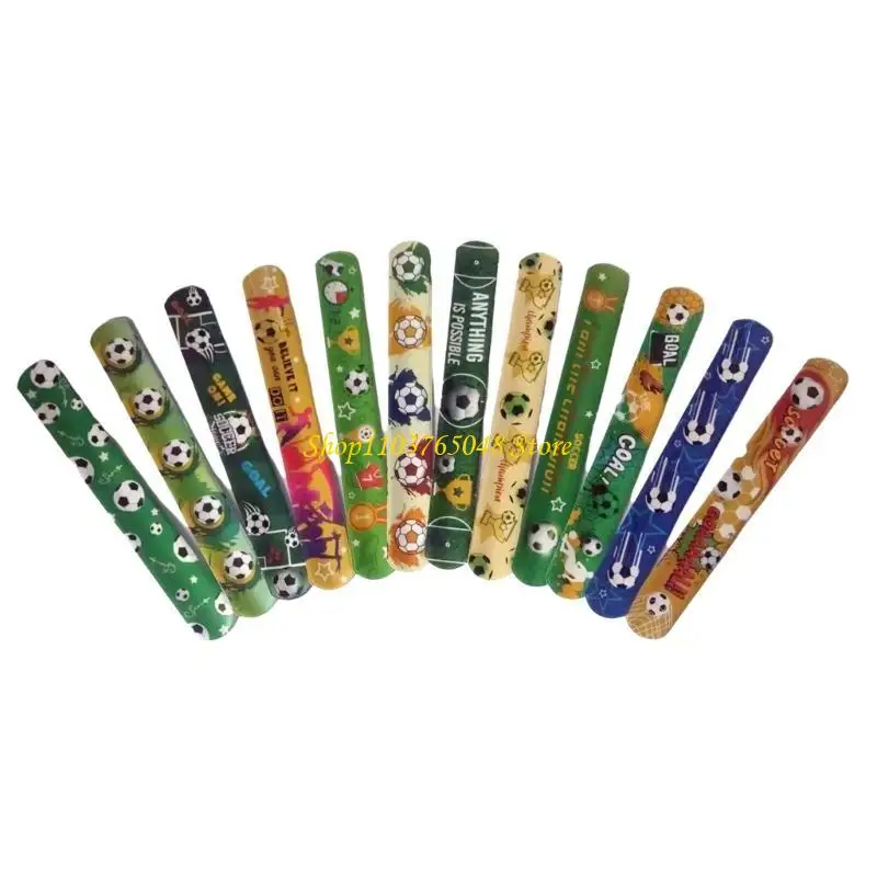 R53E 12Pcs Sports Parties Favor Slap Bracelets Football Circle Bracelet Slap Wristband Soccer Glove Pattern Slap Bracelets
R53E 12Pcs Sports Parties Favor Slap Bracelets Football Circle Bracelet Slap Wristband Soccer Glove Pattern Slap Bracelets