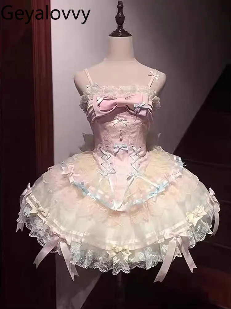 Сине-розовое платье JSK в стиле лолита с цветовыми блоками, милым бантом, завышенной талией и короткими пышными рукавами, с шлейфом
Сине-розовое платье JSK в стиле лолита с цветовыми блоками, милым бантом, завышенной талией и короткими пышными рукавами, с шлейфом