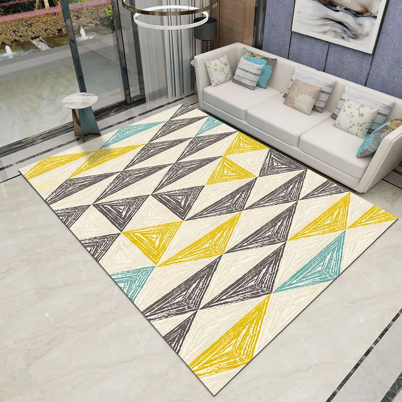 VIKAMA Crystal Velvet Nordic Geometric Carpet, Living Room Sofa, Coffee Table Pad, Geometric Bedroom Full Mat, Home Decoration
VIKAMA Crystal Velvet Nordic Geometric Carpet, Living Room Sofa, Coffee Table Pad, Geometric Bedroom Full Mat, Home Decoration