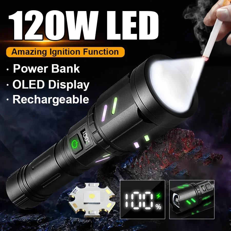 Rechargeable LED Flashlight Power Bank Function High Power Flashlight Zoomsblr Ultra Powerful Flashlight Lighter Waterproof
Rechargeable LED Flashlight Power Bank Function High Power Flashlight Zoomsblr Ultra Powerful Flashlight Lighter Waterproof
