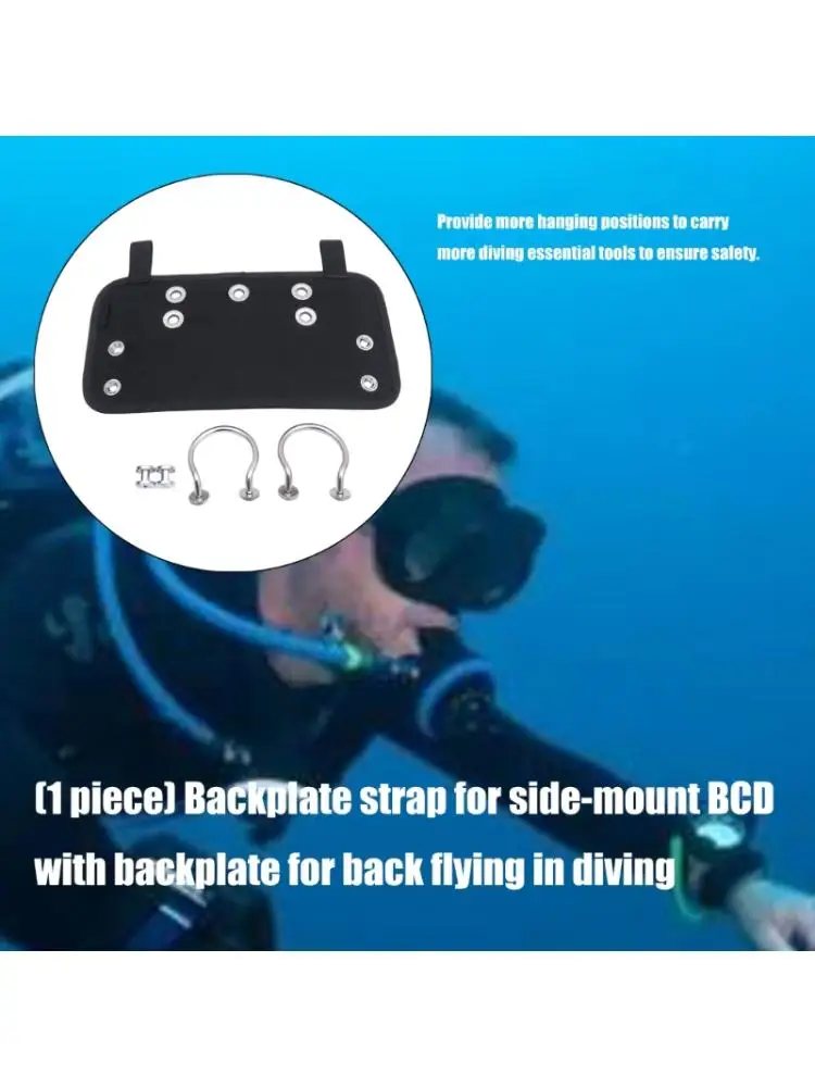 Nylon Scubas Diving Backplate Harness Replacement Scubas Diving Sidemount Plate Diving Equipment Easy to Install
Nylon Scubas Diving Backplate Harness Replacement Scubas Diving Sidemount Plate Diving Equipment Easy to Install
