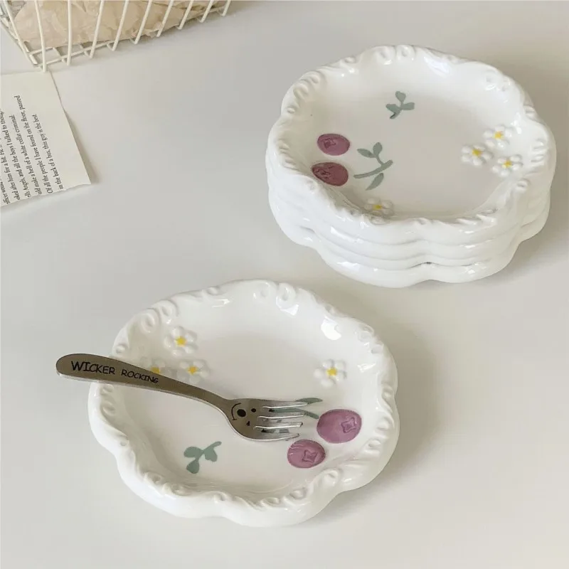 Creative Ceramic Tableware Relief Design Underglaze Colour Vegetable Plate Household Plate Cute Dessert Breakfast Plate ZF729
Creative Ceramic Tableware Relief Design Underglaze Colour Vegetable Plate Household Plate Cute Dessert Breakfast Plate ZF729