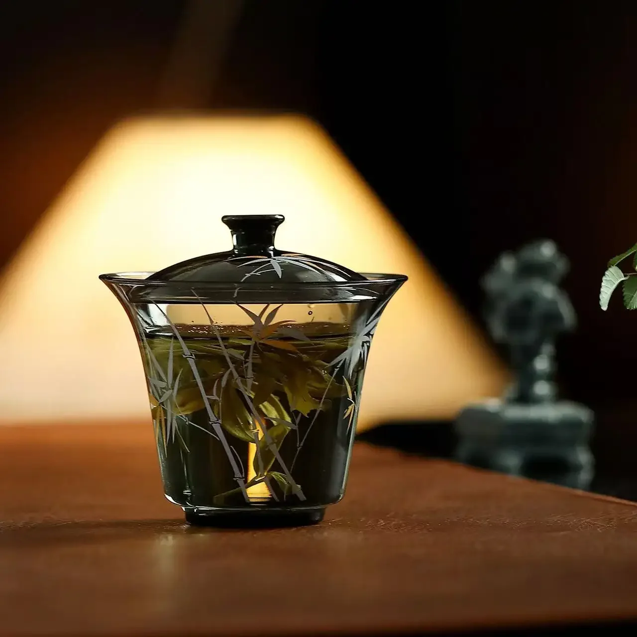 1PC 150ML Gold and Silver Bamboo Glass Cover Bowl Tea Brewer High Temperature Resistant Women's Kung Fu Tea Set Qingyin Tea Bowl
1PC 150ML Gold and Silver Bamboo Glass Cover Bowl Tea Brewer High Temperature Resistant Women's Kung Fu Tea Set Qingyin Tea Bowl