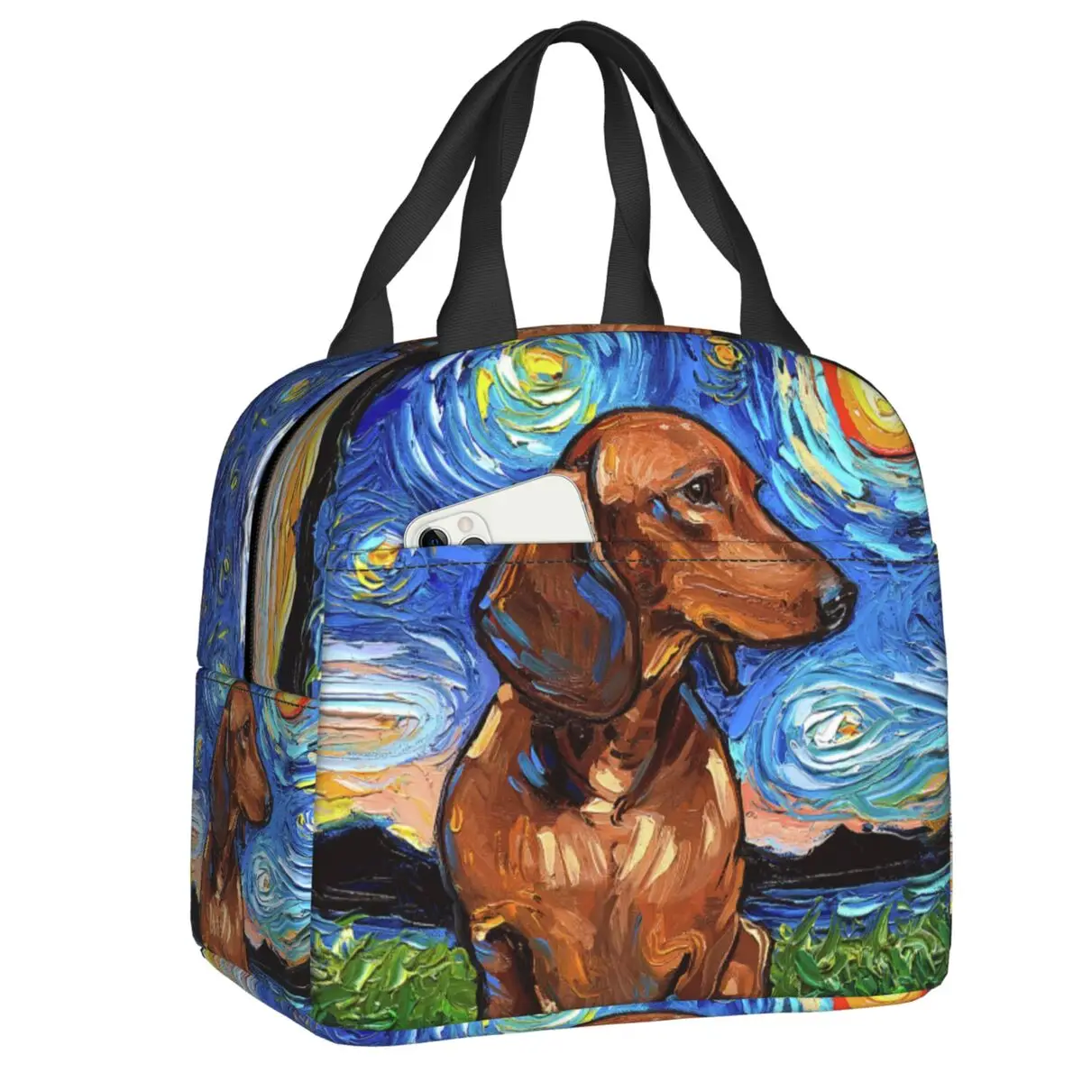 Dachshund Thermal Insulated Lunch Bag Women Badger Sausage Wiener Dog Portable Lunch Tote for School Multifunction Food Box
Dachshund Thermal Insulated Lunch Bag Women Badger Sausage Wiener Dog Portable Lunch Tote for School Multifunction Food Box
