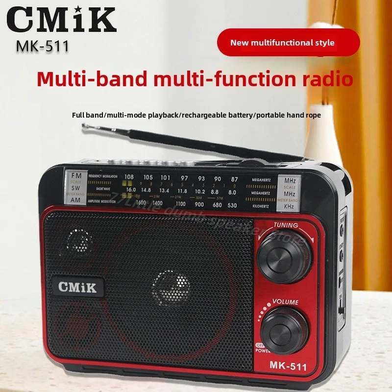 MK-511 portable multifunctional Bluetooth speaker with multi band FM radio and MP3 music player supporting TF card/USB/AUX play
MK-511 portable multifunctional Bluetooth speaker with multi band FM radio and MP3 music player supporting TF card/USB/AUX play