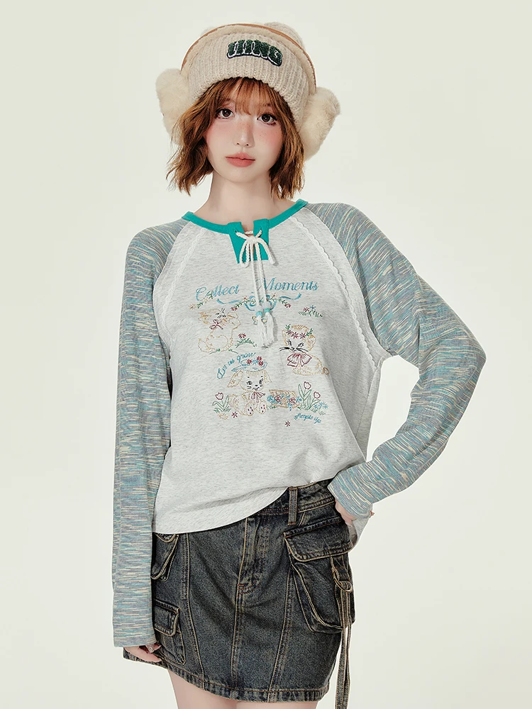 Tag Episode American Retro Splicing Color Long Sve Футболка Женская Свободная вставка для похудения Топ Весна Новый Sle Commut...
Tag Episode American Retro Splicing Color Long Sve Футболка Женская Свободная вставка для похудения Топ Весна Новый Sle Commut...