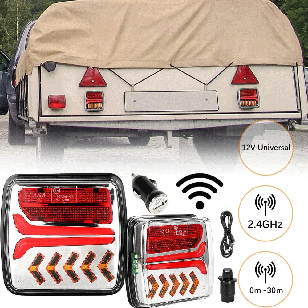 Wireless Magnetic LED Truck Tail Light Trailer Rear Light Signal Brake Light ECE EMC Approved 7 Pin Plug Caravans Caravan RV
Wireless Magnetic LED Truck Tail Light Trailer Rear Light Signal Brake Light ECE EMC Approved 7 Pin Plug Caravans Caravan RV