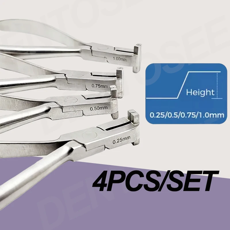 4pcs/set Stainless Steel Dental Orthodontic Arch Wire Step Forming Pliers Precision Bending Instrument for Orthodontic Treatment
4pcs/set Stainless Steel Dental Orthodontic Arch Wire Step Forming Pliers Precision Bending Instrument for Orthodontic Treatment