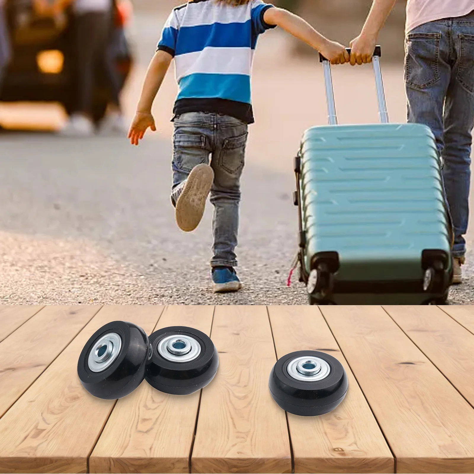 Резиновые колеса для багажа, сменный набор из 4 предметов, предназначенный для плавного катания и простой установки на любой для чемодана
Резиновые колеса для багажа, сменный набор из 4 предметов, предназначенный для плавного катания и простой установки на любой для чемодана