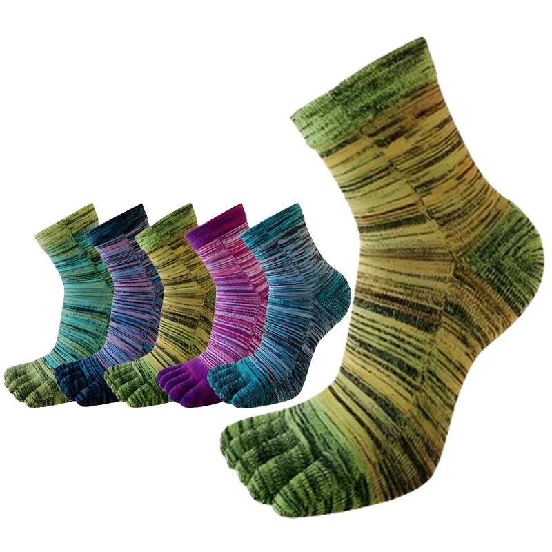 5 Pairs Man Colorful Five Finger Socks Cotton Striped Young Casual Sweat-Absorbing Split-Toe Socks Outdoor Cycling Socks
5 Pairs Man Colorful Five Finger Socks Cotton Striped Young Casual Sweat-Absorbing Split-Toe Socks Outdoor Cycling Socks