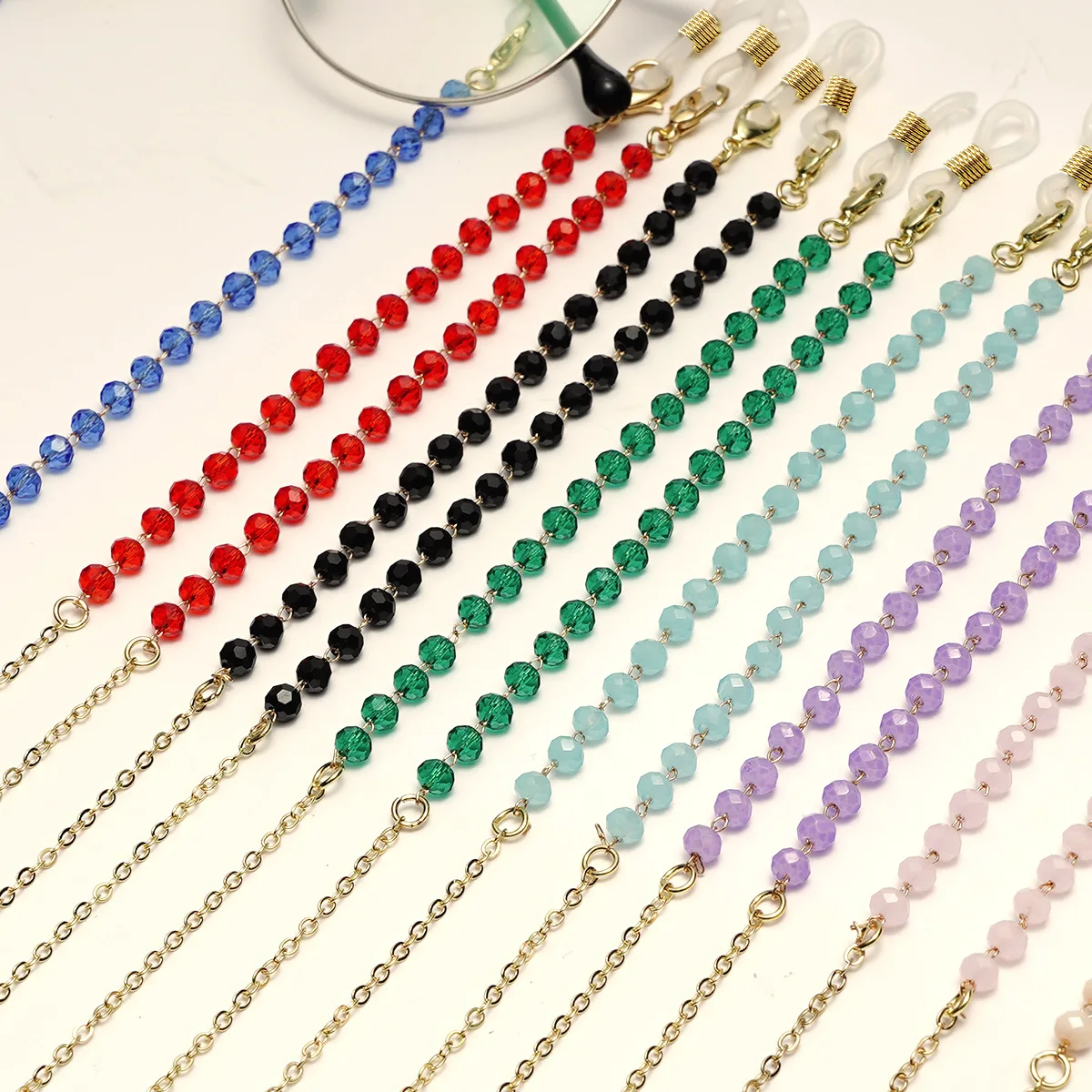 Colorful Beaded Crystal Glasses Chain Anti Falling Sunglasses Hanging Rope Eyewear Holder Neck Strap
Colorful Beaded Crystal Glasses Chain Anti Falling Sunglasses Hanging Rope Eyewear Holder Neck Strap
