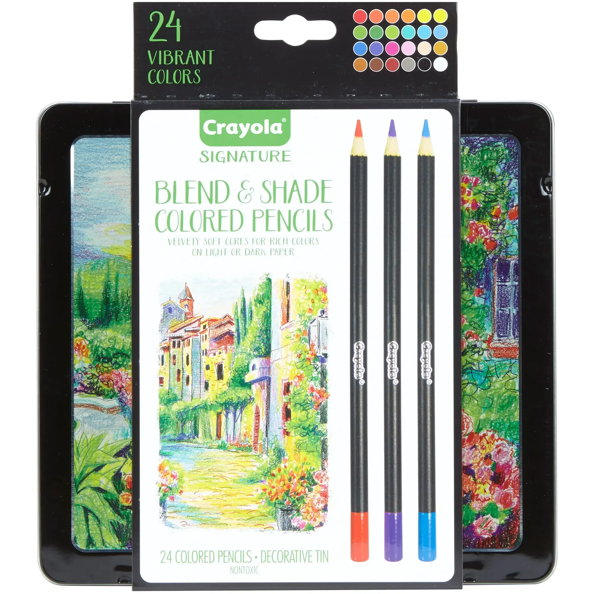 Crayola Signature Blend & Shade Colored Pencil Set with Decorative Tin, Gift- 24 Count
Crayola Signature Blend & Shade Colored Pencil Set with Decorative Tin, Gift- 24 Count