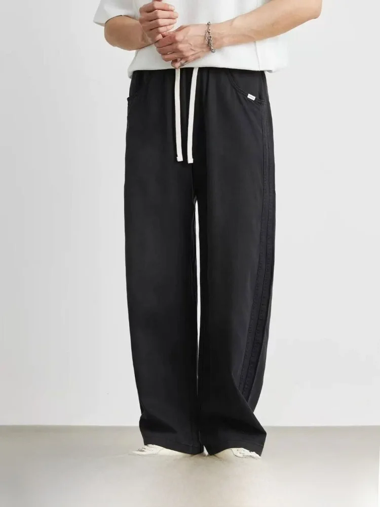 American High Street Style Men's Casual Loose Straight Leg Pants Spring Breathable Comfortable Fashionable Long Trousers
American High Street Style Men's Casual Loose Straight Leg Pants Spring Breathable Comfortable Fashionable Long Trousers