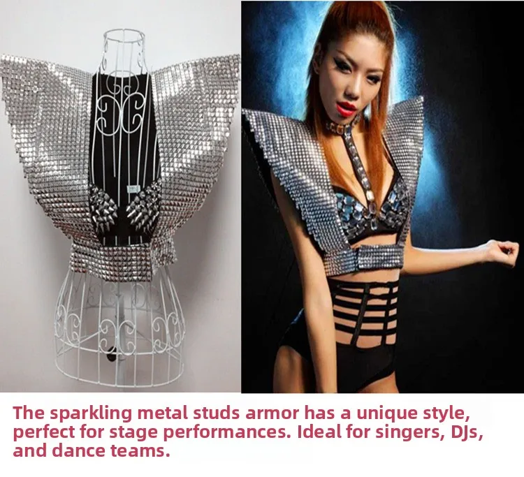 Sexy DJ Stage Performance Costume New Arrival Gold Armor Shiny for Men And Women Nightclub Suitable for Ages 18-25
Sexy DJ Stage Performance Costume New Arrival Gold Armor Shiny for Men And Women Nightclub Suitable for Ages 18-25