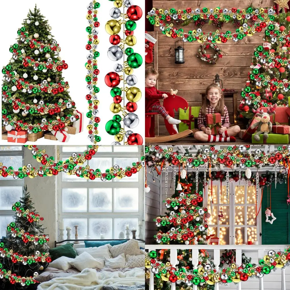 Рождественская гирлянда длиной 350 футов с шариковыми украшениями 3 размерами, елочными украшениями, рождественскими гирляндами из безделушек
Рождественская гирлянда длиной 350 футов с шариковыми украшениями 3 размерами, елочными украшениями, рождественскими гирляндами из безделушек