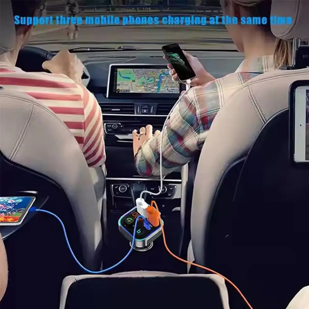 Wireless FM Radio Transmitter Wireless Bluetooth 5.0 Ambient Cigarette Colorful Car Adapter Lighter Car FM Light Transmitte D2C1
Wireless FM Radio Transmitter Wireless Bluetooth 5.0 Ambient Cigarette Colorful Car Adapter Lighter Car FM Light Transmitte D2C1