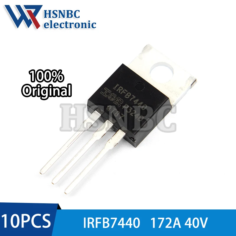 10PCS IRFB7440 IRFB7440PBF TO-220 172A 40V N-Channel Power MOSFET Transistor 100% New Original
10PCS IRFB7440 IRFB7440PBF TO-220 172A 40V N-Channel Power MOSFET Transistor 100% New Original
