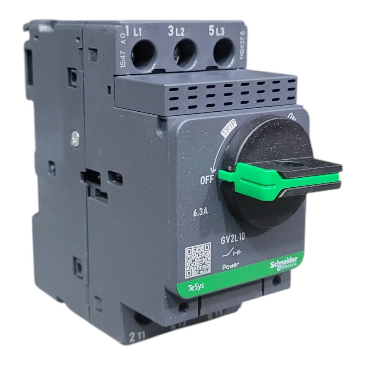 GV2L10 GV2-L10 Manual Starter and Protector, magnetic circuit protector, rotary handle, 6.3 A, screw clamp terminals
GV2L10 GV2-L10 Manual Starter and Protector, magnetic circuit protector, rotary handle, 6.3 A, screw clamp terminals