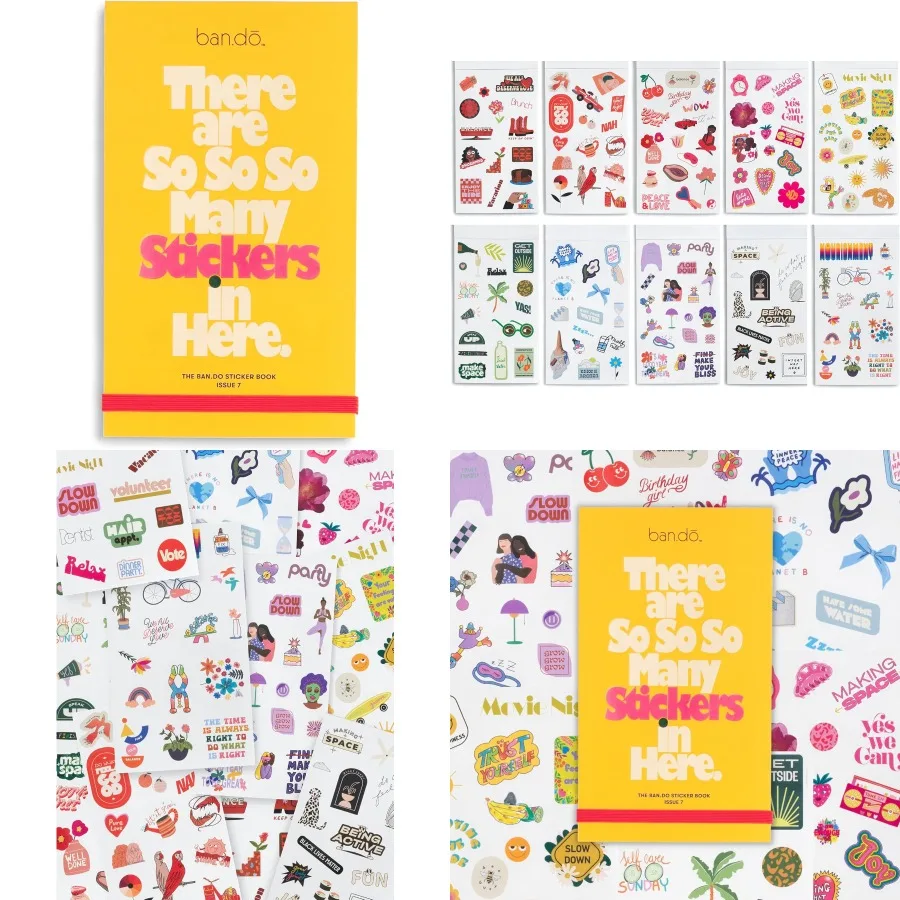 Sticker Book with Over 700 Assorted Stickers and 35 Sheets Featuring Fun Colorful and Aesthetic Designs Perfect for Scrapbookin
Sticker Book with Over 700 Assorted Stickers and 35 Sheets Featuring Fun Colorful and Aesthetic Designs Perfect for Scrapbookin