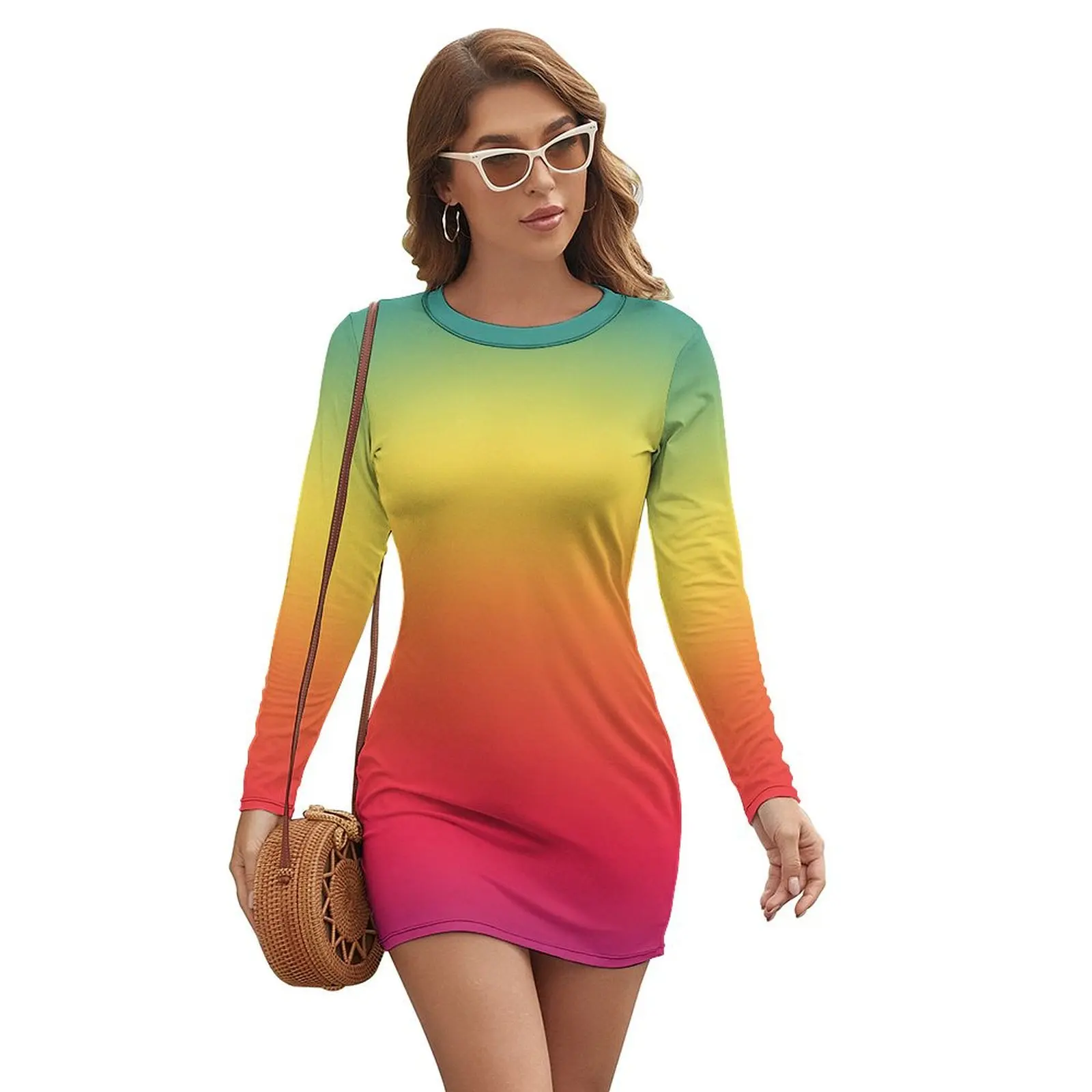 Ombre Rainbow Fade Long-sleeved Dress women clothes Long dress dress women elegant luxury for women summer
Ombre Rainbow Fade Long-sleeved Dress women clothes Long dress dress women elegant luxury for women summer