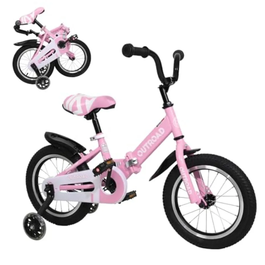 Foldable 14/16/18 Inch Bike for 3-9 Years Old Boys and Girls with Flash Lighting Training Wheels Dual Handbrakes Lightweight Al
Foldable 14/16/18 Inch Bike for 3-9 Years Old Boys and Girls with Flash Lighting Training Wheels Dual Handbrakes Lightweight Al