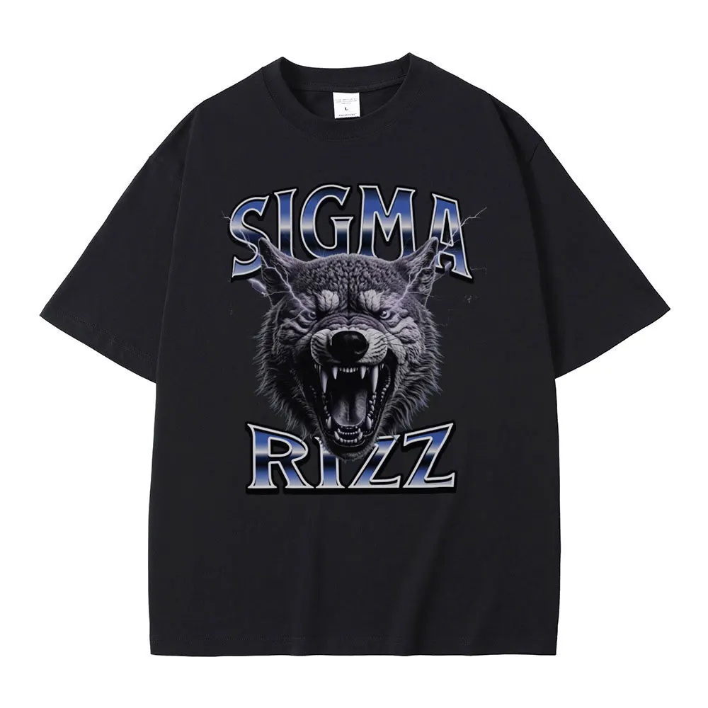 Sigma Rizz Wolf Funny Meme T Shirts Men Women Casual Cotton Vintage Short Sleeve Oversized T-shirts Male Hip Hop Rock Streetwear
Sigma Rizz Wolf Funny Meme T Shirts Men Women Casual Cotton Vintage Short Sleeve Oversized T-shirts Male Hip Hop Rock Streetwear