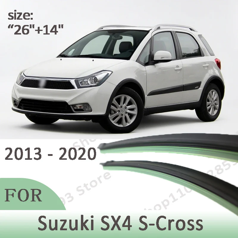 Wiper Front Wiper Blades Set Kit For Suzuki SX4 S-Cross 2013 - 2020 Windshield Windscreen Window "26"+"14"
Wiper Front Wiper Blades Set Kit For Suzuki SX4 S-Cross 2013 - 2020 Windshield Windscreen Window "26"+"14"