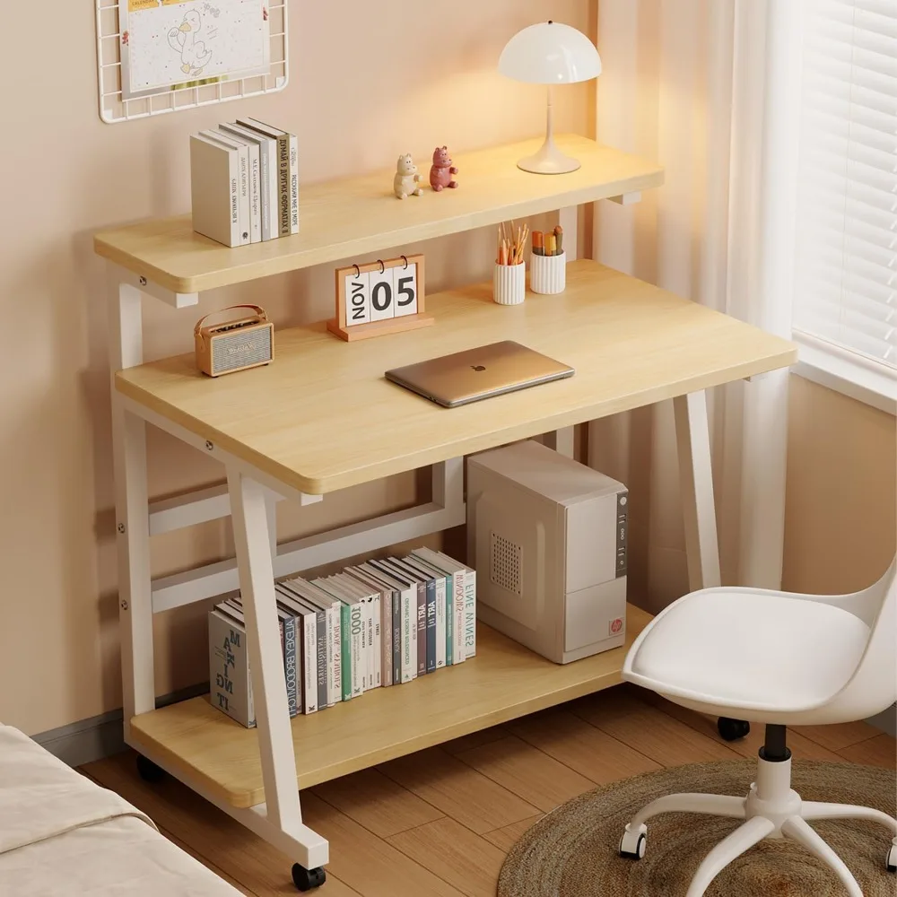 47.2 Computer Desk for Small Spaces,Portable Standing Desk with 3-Layer Storage & Monitor Stand,Home Office Small Table
47.2 Computer Desk for Small Spaces,Portable Standing Desk with 3-Layer Storage & Monitor Stand,Home Office Small Table