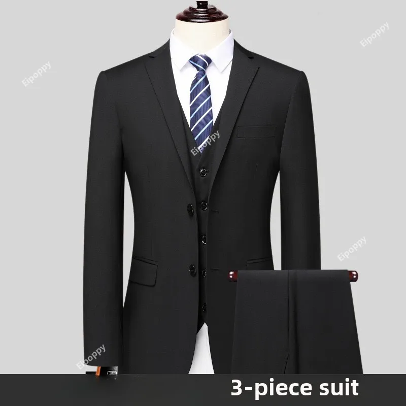Suit Set, Men's Three Piece Set, Fashionable Professional Wedding Groomsman Suit, Work Group Suit, Business Formal Suit mens
Suit Set, Men's Three Piece Set, Fashionable Professional Wedding Groomsman Suit, Work Group Suit, Business Formal Suit mens