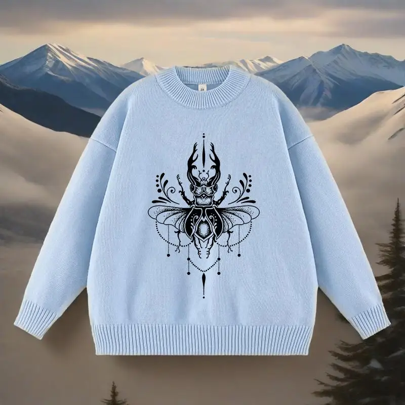 Y2K Creative Insect Pattern Printing Knitted Sweaters Aesthetics Punk Streetwear Long sleeve Tops Gothic Vintage Loose Pullovers
Y2K Creative Insect Pattern Printing Knitted Sweaters Aesthetics Punk Streetwear Long sleeve Tops Gothic Vintage Loose Pullovers