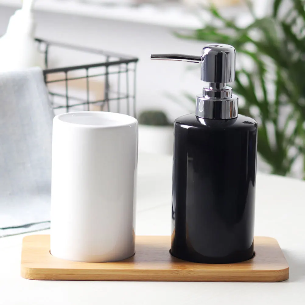 1Pcs Ceramic Lotion Dispenser Bottle Black Pump Travel Subpackaging Container Liquid Soap Shampoo Refillable
1Pcs Ceramic Lotion Dispenser Bottle Black Pump Travel Subpackaging Container Liquid Soap Shampoo Refillable
