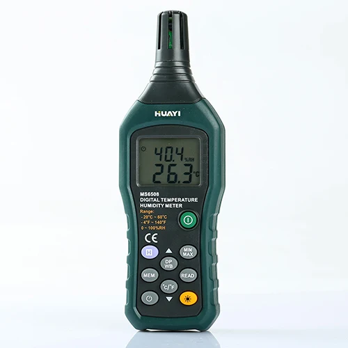 FAST ARRIVAL HUAYI MS6508 High PrecisionThermo-hygrometer Digital Temperature Humidity Moisture Meter Tester Thermometer
FAST ARRIVAL HUAYI MS6508 High PrecisionThermo-hygrometer Digital Temperature Humidity Moisture Meter Tester Thermometer