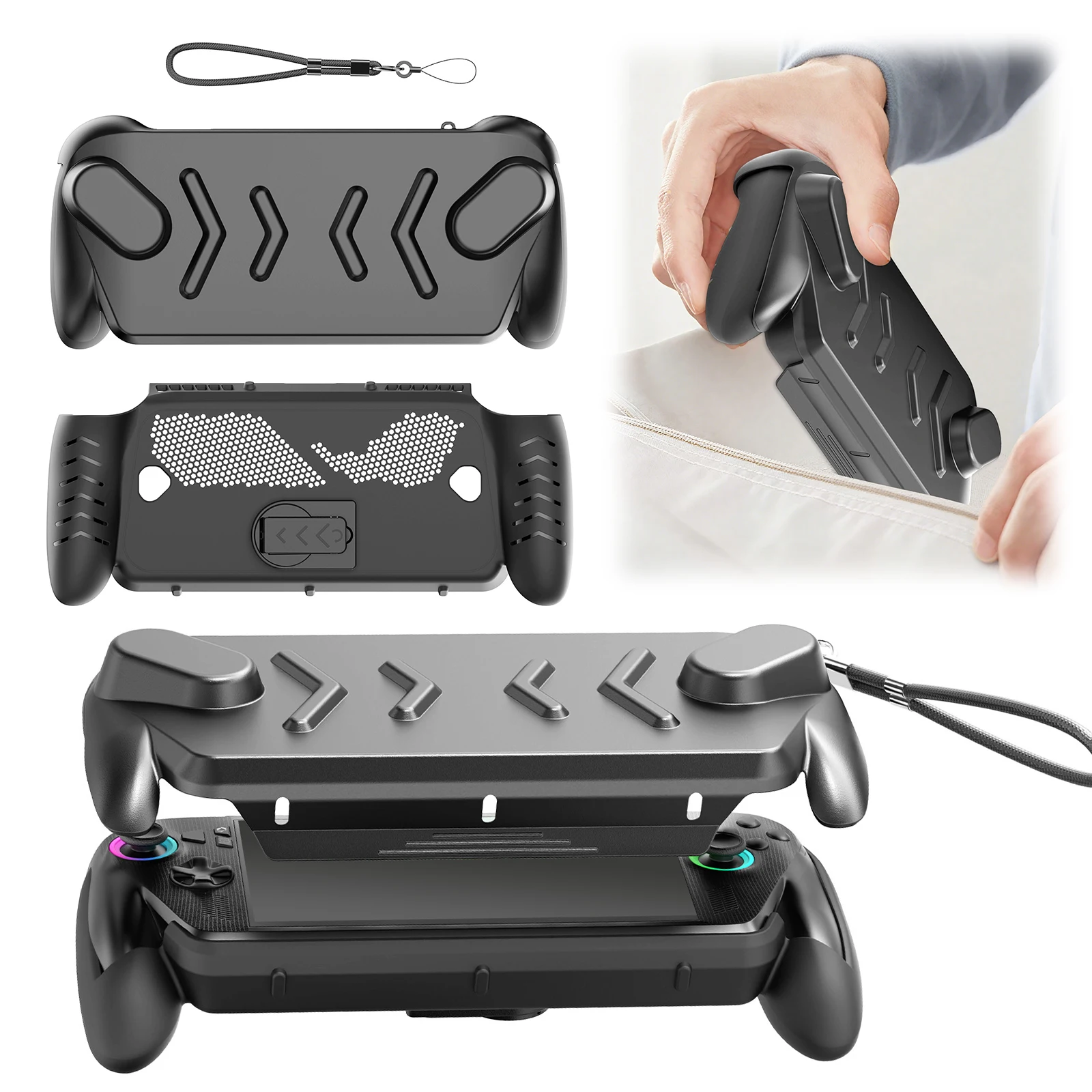 Ergonomic Soft Host Shell for ROG XBOX Ally/ X with Top Cover & Adjustable Stand Adjustable Kickstand Protective Case Shockproof
Ergonomic Soft Host Shell for ROG XBOX Ally/ X with Top Cover & Adjustable Stand Adjustable Kickstand Protective Case Shockproof