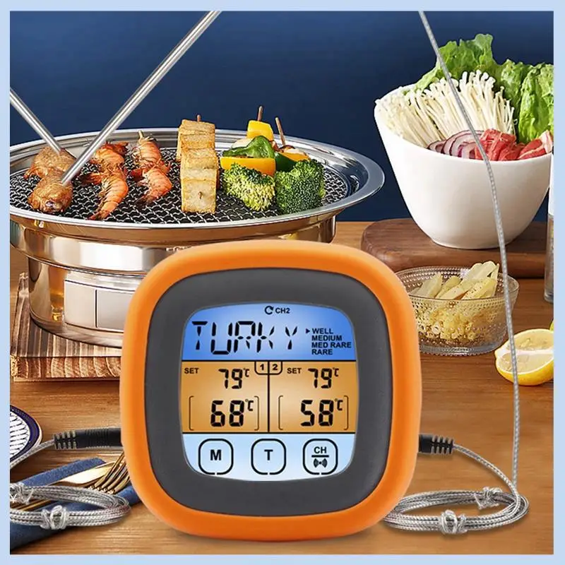 MLGB-термометр для мяса, двойной зонд, цифровой термометр для мяса, мгновенное считывание, пищевой термометр для приготовления пищи, гриля, кухни
MLGB-термометр для мяса, двойной зонд, цифровой термометр для мяса, мгновенное считывание, пищевой термометр для приготовления пищи, гриля, кухни