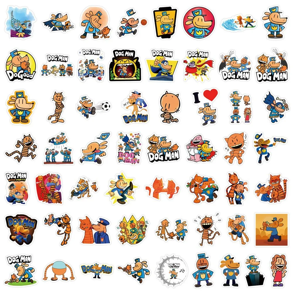 10/55PCS Dog Man Stickers Cartoon Comics Sticker Funny Kids Toys Luggage Laptop Phone Guitar Car Bike Skateboard Decals Toy
10/55PCS Dog Man Stickers Cartoon Comics Sticker Funny Kids Toys Luggage Laptop Phone Guitar Car Bike Skateboard Decals Toy