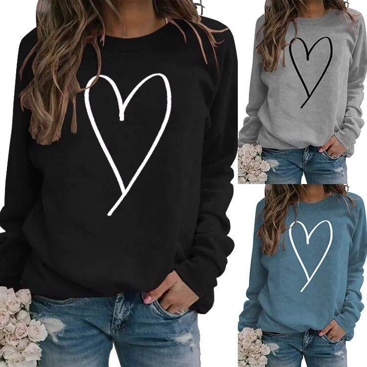 2025 new women's hoodie with heart-shaped lines, 3D printing, casual and versatile round neck long sleeved women's hooded hoodie
2025 new women's hoodie with heart-shaped lines, 3D printing, casual and versatile round neck long sleeved women's hooded hoodie