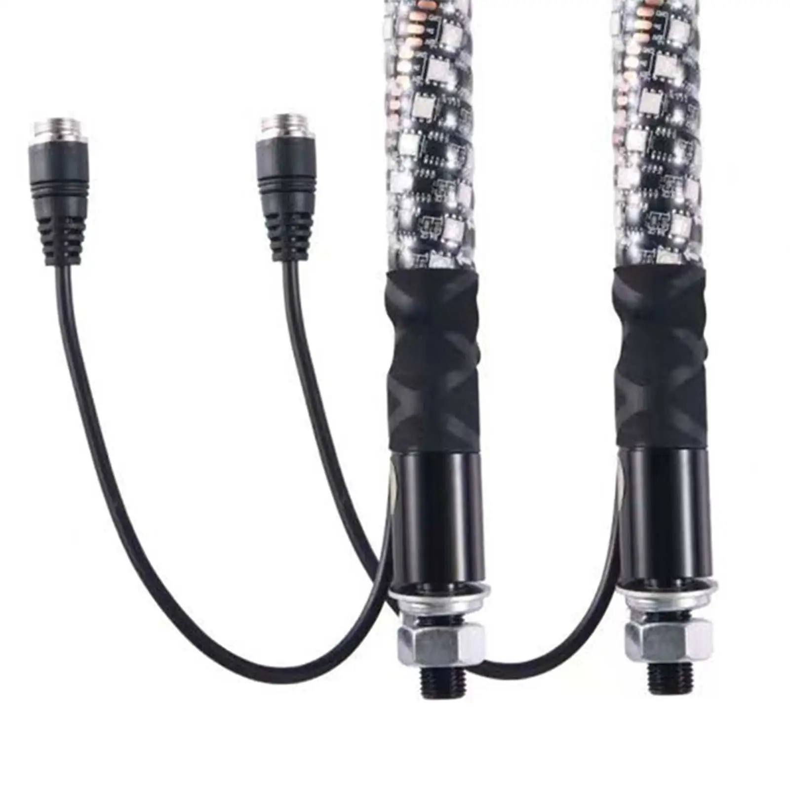 RGB LED Whips Lights Remote Control Flagpole Antenna Brake Light 1FT Waterproof Spiral Lamp for Offroad ATV UTV
RGB LED Whips Lights Remote Control Flagpole Antenna Brake Light 1FT Waterproof Spiral Lamp for Offroad ATV UTV