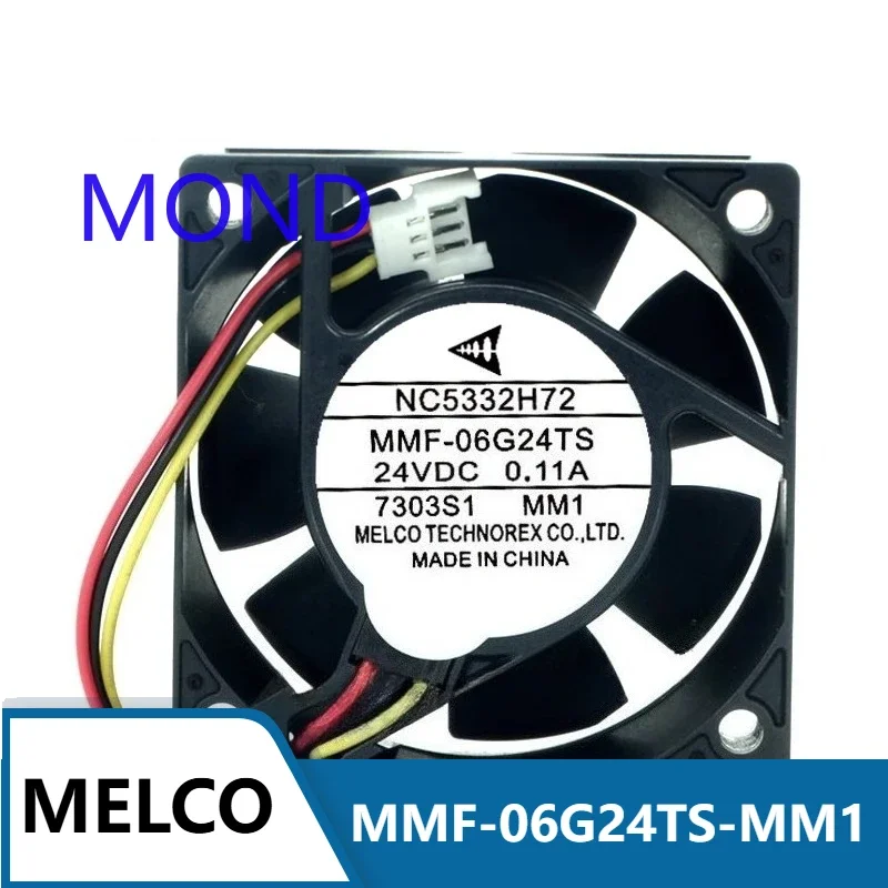 NC5332H72 MMF-06G24TS-MM1 MELCO for Mitsubishi Servo Inverter Cooling Fan New Original DC 24V 0.11A 6CM 60*60*25MM
NC5332H72 MMF-06G24TS-MM1 MELCO for Mitsubishi Servo Inverter Cooling Fan New Original DC 24V 0.11A 6CM 60*60*25MM