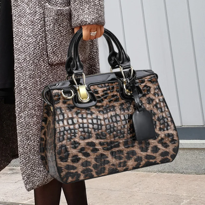 Leopard Print Women's Bag Shaping Leather Bag Handbag Women's Pure Cow Leather Bag Portable Shoulder Messenger Bag
Leopard Print Women's Bag Shaping Leather Bag Handbag Women's Pure Cow Leather Bag Portable Shoulder Messenger Bag